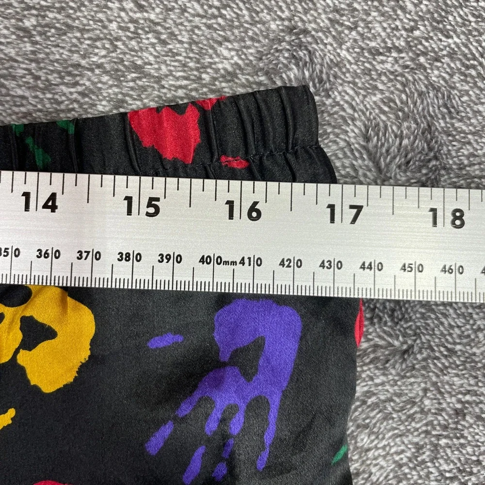 Addiction Boxer Shorts Mens L 100% Silk Black Handprint Novelty Don't Go There